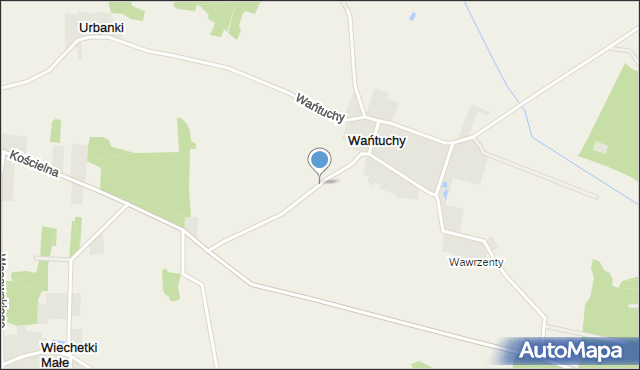 Wańtuchy, Wańtuchy, mapa Wańtuchy