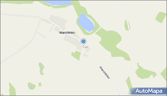 Warchlinko, Warchlinko, mapa Warchlinko