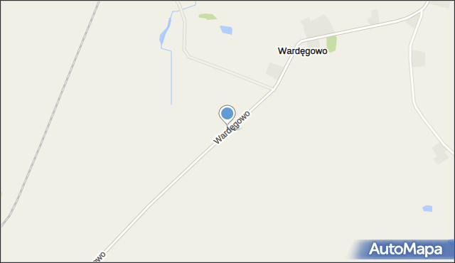 Wardęgowo, Wardęgowo, mapa Wardęgowo