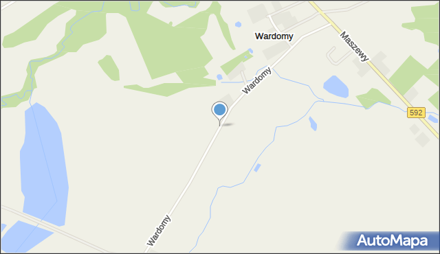 Wardomy, Wardomy, mapa Wardomy