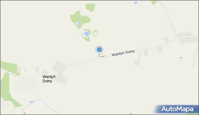 Wardyń Dolny, Wardyń Dolny, mapa Wardyń Dolny