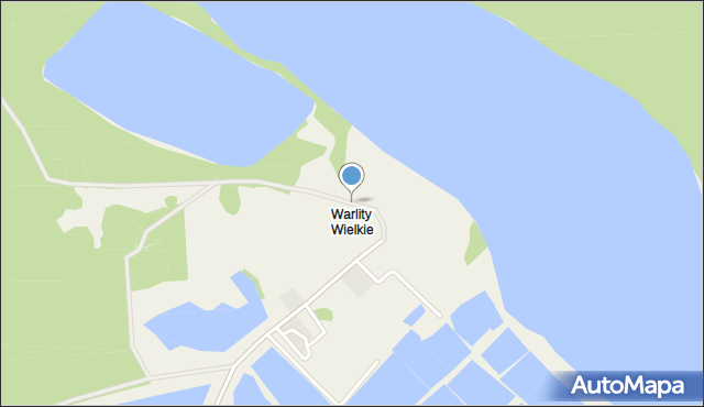 Warlity Wielkie, Warlity Wielkie, mapa Warlity Wielkie