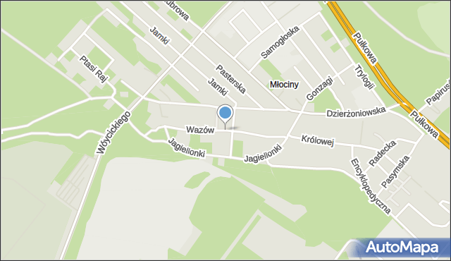 Warszawa, Wazów, mapa Warszawy