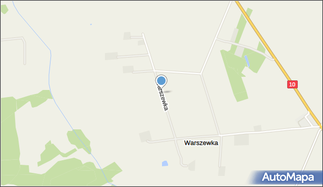 Warszewka gmina Drobin, Warszewka, mapa Warszewka gmina Drobin