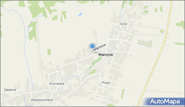 Warzyce, Warzyce, mapa Warzyce