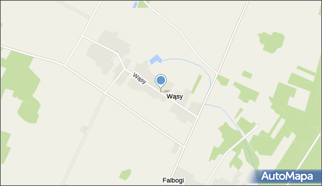 Wąsy, Wąsy, mapa Wąsy