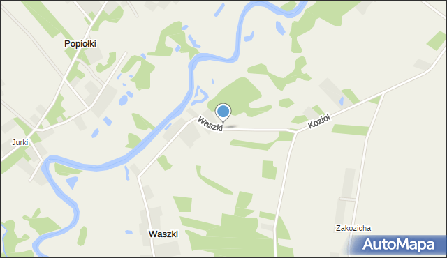 Waszki, Waszki, mapa Waszki