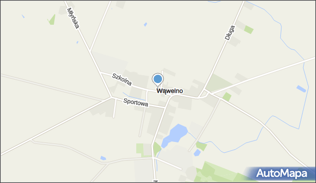 Wąwelno, Wąska, mapa Wąwelno