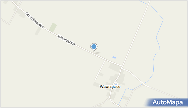 Wawrzęcice, Wawrzęcice, mapa Wawrzęcice