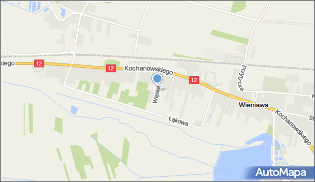 Wieniawa, Wąska, mapa Wieniawa