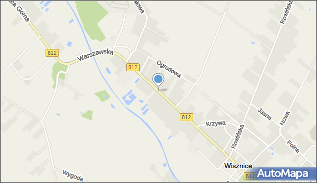 Wisznice, Warszawska, mapa Wisznice