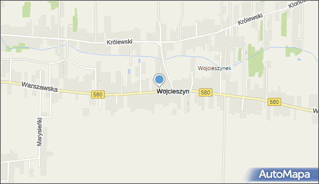 Wojcieszyn gmina Stare Babice, Warszawska, mapa Wojcieszyn gmina Stare Babice