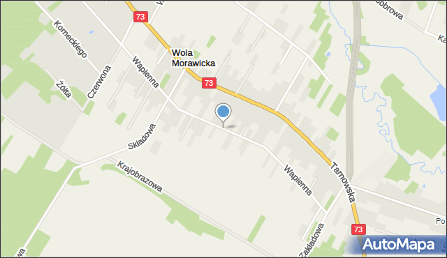 Wola Morawicka, Wapienna, mapa Wola Morawicka