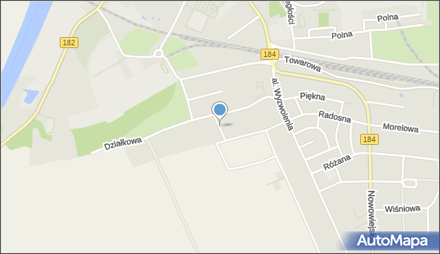 Wronki powiat szamotulski, Waniliowa, mapa Wronki powiat szamotulski