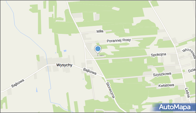 Wysychy, Wąska, mapa Wysychy