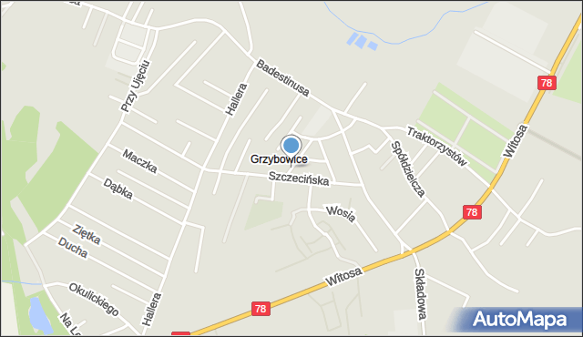 Zabrze, Warmińska, mapa Zabrza