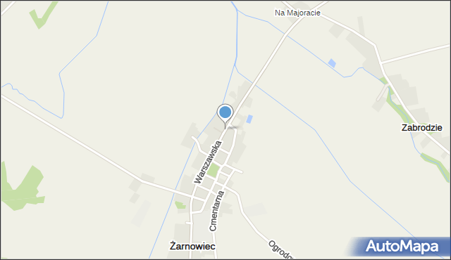 Żarnowiec powiat zawierciański, Warszawska, mapa Żarnowiec powiat zawierciański