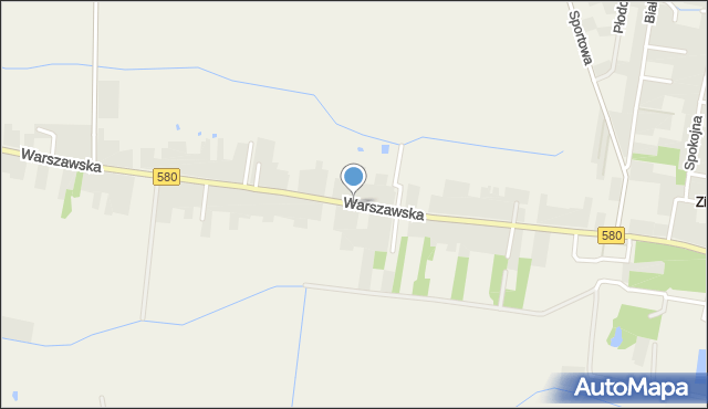 Zielonki-Wieś, Warszawska, mapa Zielonki-Wieś