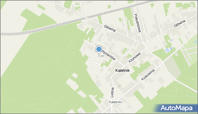 Kaletnik gmina Koluszki, Wczasowa, mapa Kaletnik gmina Koluszki