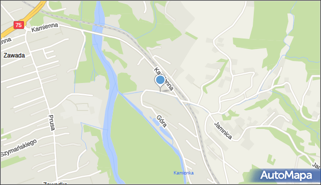 Nowy Sącz, Wczasowa, mapa Nowego Sącza