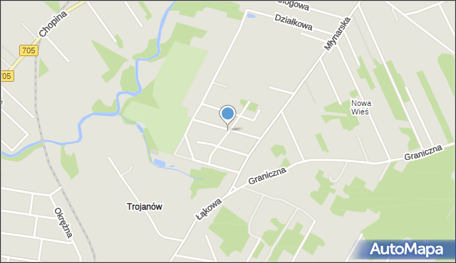 Sochaczew, Wczasowa, mapa Sochaczew