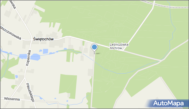 Świętochów, Wczasowa, mapa Świętochów