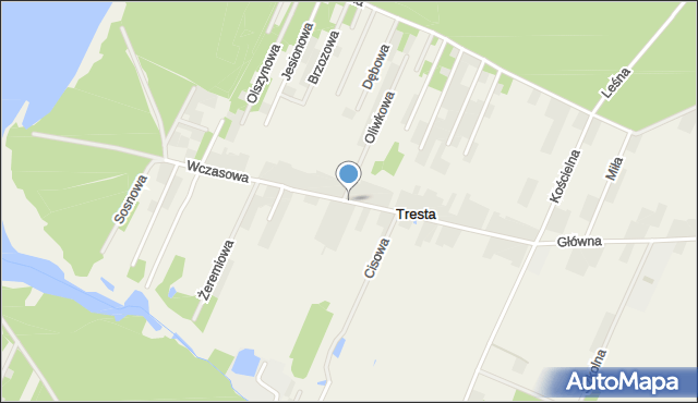 Tresta, Wczasowa, mapa Tresta