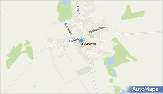 Bobrówko gmina Strzelce Krajeńskie, Wesoła, mapa Bobrówko gmina Strzelce Krajeńskie