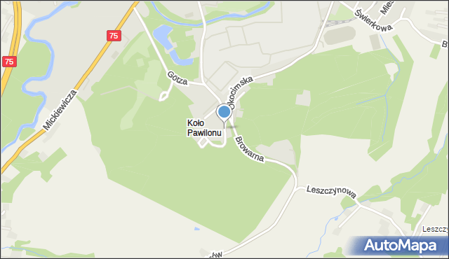 Brzesko, Wesoła, mapa Brzesko