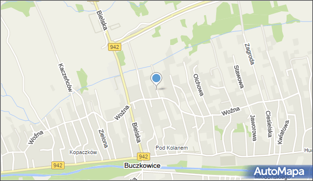 Buczkowice, Wesoła, mapa Buczkowice