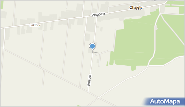 Chajęty, Wesoła, mapa Chajęty