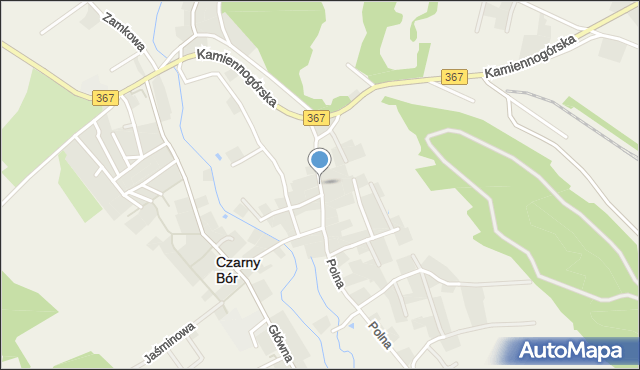 Czarny Bór, Wesoła, mapa Czarny Bór