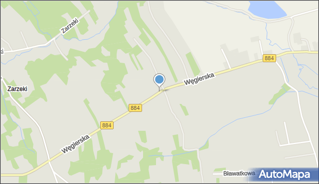 Dynów, Węgierska, mapa Dynów