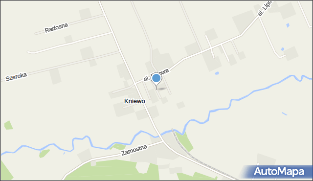 Kniewo, Wesoła, mapa Kniewo