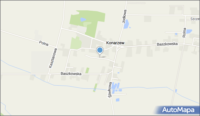 Konarzew gmina Zduny, Wewnętrzna, mapa Konarzew gmina Zduny