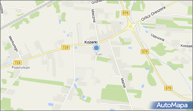 Kozerki, Wenus, mapa Kozerki