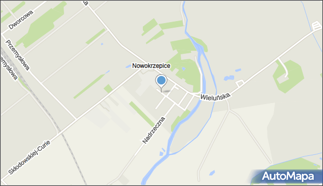 Krzepice powiat kłobucki, Wesoła, mapa Krzepice powiat kłobucki