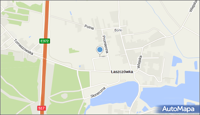 Łaszczówka, Wenecka, mapa Łaszczówka