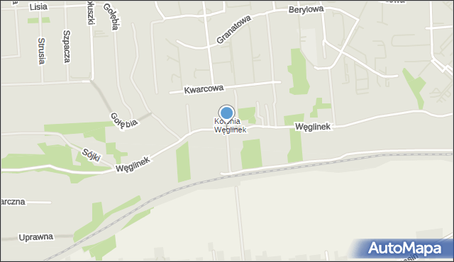 Lublin, Węglinek, mapa Lublina