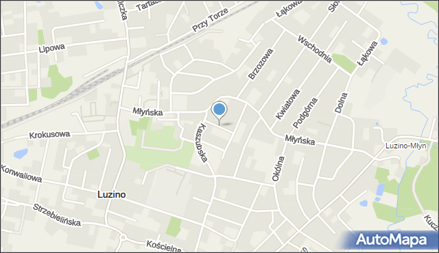 Luzino, Wejhera, mapa Luzino