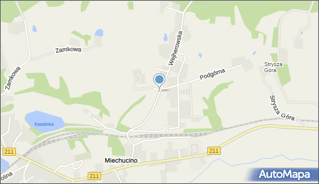 Miechucino, Wejherowska, mapa Miechucino