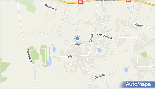 Mierzyn gmina Dobra (Szczecińska), Wenus, mapa Mierzyn gmina Dobra (Szczecińska)