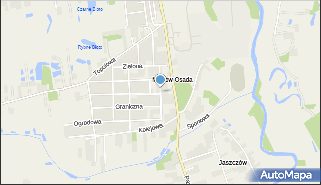 Milejów-Osada, Wesoła, mapa Milejów-Osada