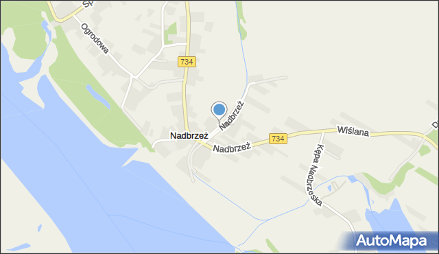 Nadbrzeż, Wenecka, mapa Nadbrzeż