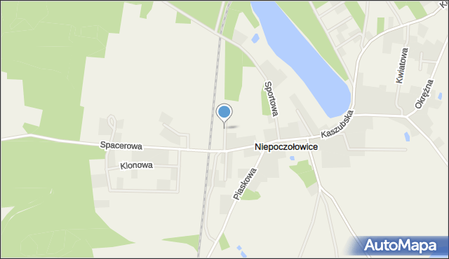 Niepoczołowice, Wesoła, mapa Niepoczołowice