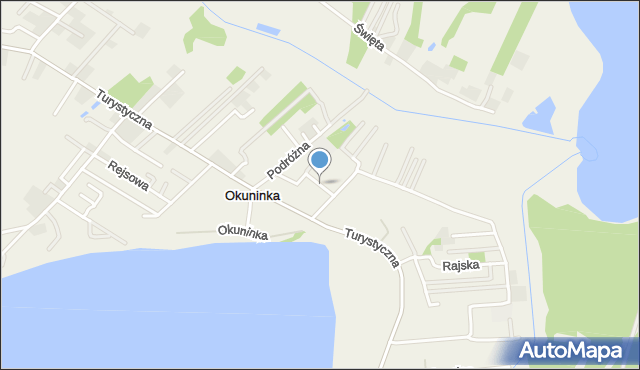 Okuninka, Wędrowna, mapa Okuninka