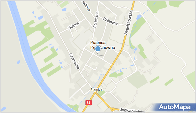 Piątnica Poduchowna, Wesoła, mapa Piątnica Poduchowna