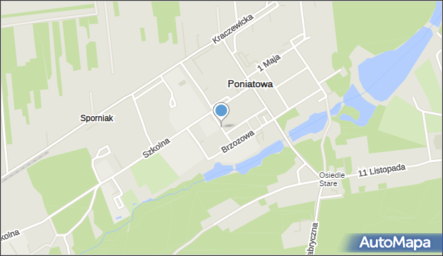 Poniatowa powiat opolski, Wesoła, mapa Poniatowa powiat opolski