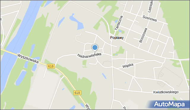 Pułtusk, Wędkarska, mapa Pułtusk