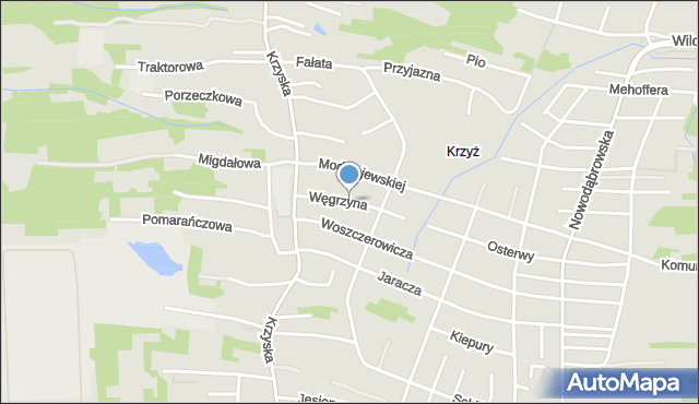 Tarnów, Węgrzyna Józefa, mapa Tarnów